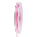 Floristik24 Organza lint cadeaulint roze lint zelfkant 6mm 50m