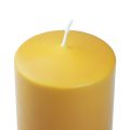 Floristik24 PURE stompkaars geel honing Wenzel kaarsen 130/60mm