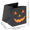 Bloempot in de vorm van een pompoengezicht van een papieren zak, Halloweenversiering, 10 cm, 6 stuks | Floristik24.nl