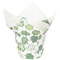 Floristik24 Papieren bloempot met klavermotief, nieuwjaarsdecoratie, 12 cm, 12 stuks