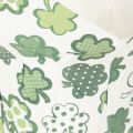Papieren bloempot met klavermotief, nieuwjaarsdecoratie, 12 cm, 12 stuks | Floristik24.nl