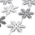 Floristik24 Sierslinger sneeuwvlokken zilver 270cm