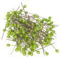 Floristik24 Groene bloemspelden met parelkop, veelzijdig te gebruiken, Ø4mm, 40mm, 150 stuks