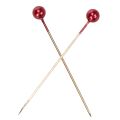Rode decoratieve spelden met parelkop voor bloemisten, Ø4mm, 40mm, 150 stuks | Floristik24.nl