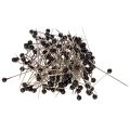 Floristik24 Zwarte bloemistenspelden met parelkop, Ø4 mm, 40 mm, 150 stuks
