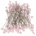 Floristik24 Parel Nietstiften Ø6mm 65mm Roze