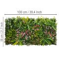 Kunstmatige plantenwand 100 x 55 cm, verticale begroeiing | Floristik24.nl
