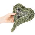 Natuurlijk plantenhart voor bloemschikken met folie, 25 cm | Floristik24.nl