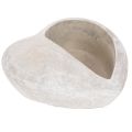 Floristik24 Hartvormige plantenbak, gegoten steen, decoratieve plantenbak, 17 cm
