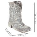 Decoratieve cowboylaarzen/plantenschoenen 24 cm | Floristik24.nl