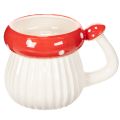 Floristik24 Keramische mok met vliegenzwammotief als decoratie, 10 cm