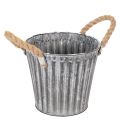 Metalen plantenpot,