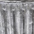 Metalen plantenpot,