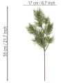 Kunstmatige dennentak als decoratieve sparrentak, 55 cm, 3 stuks | Floristik24.nl
