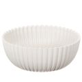 Floristik24 Ronde, geribbelde schaal in wit voor veelzijdige decoratie, 15 cm, 2 stuks