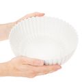 Decoratieve schaal, geribbeld, groot formaat 25 cm | Floristik24.nl