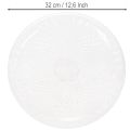 Decoratieve transparante ronde schaal op voet, 32 cm | Floristik24.nl