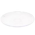 Decoratieve transparante ronde schaal op voet, 32 cm | Floristik24.nl