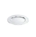 Kunststof borden zilver Ø17cm 10p | Floristik24.nl