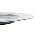 Kunststof borden zilver Ø17cm 10p | Floristik24.nl