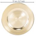 Floristik24 Kleine ronde glanzende decoratieve bordjes, 17 cm, 6 stuks