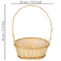 Weiden Presentmand 30 x 23 cm met Handvat en Binnenfolie | Floristik24.nl