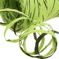 Floristik24 Raffia lint groen, bruin, poly raffia 200m