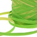 Floristik24 Raffia lint groen geel cadeaulint raffia 200m