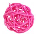 Floristik24 Rotanballen roze gesorteerd Ø4cm 24p