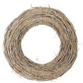Floristik24 Decoratieve krans van rotan takken, wit geverfd, voor creatieve ontwerpen, 50 cm