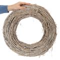 Decoratieve krans van rotan takken, wit geverfd, voor creatieve ontwerpen, 50 cm | Floristik24.nl