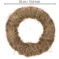 Krans van natuurlijk materiaal, decoratieve krans van natuurlijk materiaal voor doe-het-zelfprojecten, 35 cm | Floristik24.nl