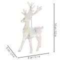 Acryl rendierversieringen voor de kerstboom, 14 cm, 4 stuks | Floristik24.nl
