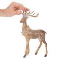 Decoratief beeldje van een hert met gewei, om neer te zetten, kerstdecoratie, 28 cm | Floristik24.nl