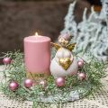 Floristik24 Roze engel met hart decoratie figuur Kerstdecoratie 7 × 6 × 14cm 2st