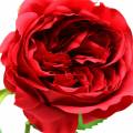 Floristik24 Rose kunstbloem rood 72cm