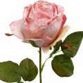 Floristik24 Deco roos roze, bloemdecoratie, kunstroos L74cm Ø7cm