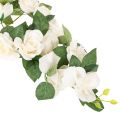 Kunstmatige rozenslinger met witte bloemen ter decoratie, 170 cm | Floristik24.nl