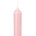 Rustieke kaarsen, taps toelopende kaarsen, effen kleur roze, 350/28 mm, 4 stuks | Floristik24.nl
