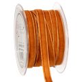 Floristik24 Decoratief fluwelen lint, op een rol, 10 mm breed, 20 m lang.