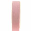 Floristik24 Fluwelen lint roze 25mm 7m