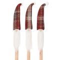 Floristik24 Kerstelf decoratieve stokjes, Kerstman met vilten muts, 58 cm, 6 stuks