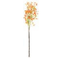 Kunstmatige orchideeëntak met oranje filigraan decoratie voor de kamer, 110 cm, 3 stuks | Floristik24.nl