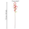 Kunstmatige bloeiende tak Oncidium orchidee decoratie 112cm 3 stuks | Floristik24.nl