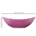 Plastic kom, roze, 39 cm x 13 cm, H13 cm | Floristik24.nl