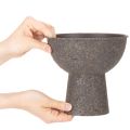 Ronde plantenpot met voet, 18 cm | Floristik24.nl
