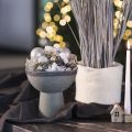 Moderne ronde plantenbak op een hoge voet, 18 cm | Floristik24.nl