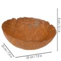 Ronde metalen kom met een roestachtig, gestructureerd oppervlak, 20 cm | Floristik24.nl