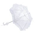 Floristik24 Paraplu met kant wit Ø60cm L80.5cm