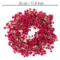 Kunstbloemenkrans, decoratie met gipskruid, 30 cm | Floristik24.nl